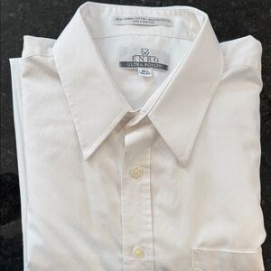 Enro Men's Classic White Dress Shirt
